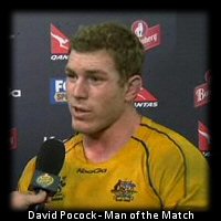 Tri Nations Australia vs South Africa: David Pocock - Man of the Match